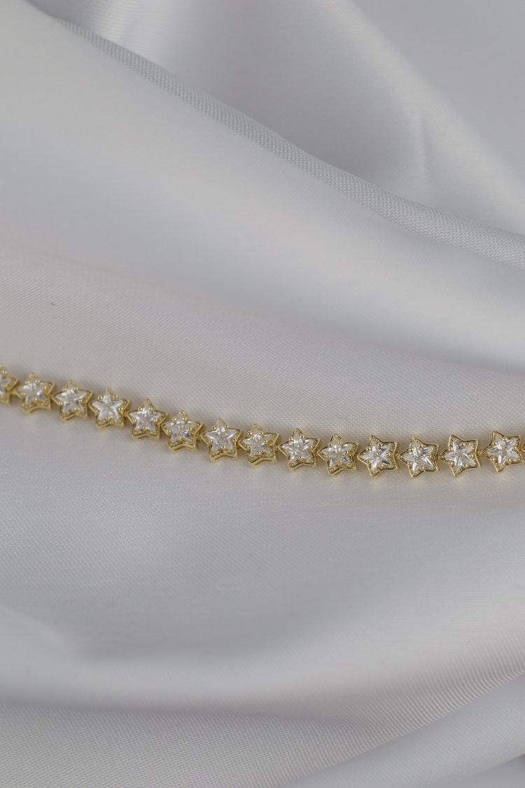 Gold Zirkon Taş Bileklik