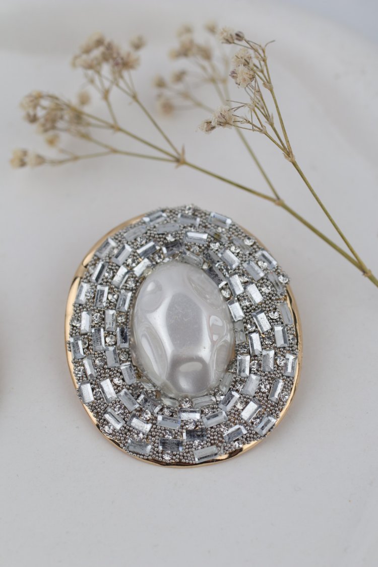 Vintage Silver İri Küpe