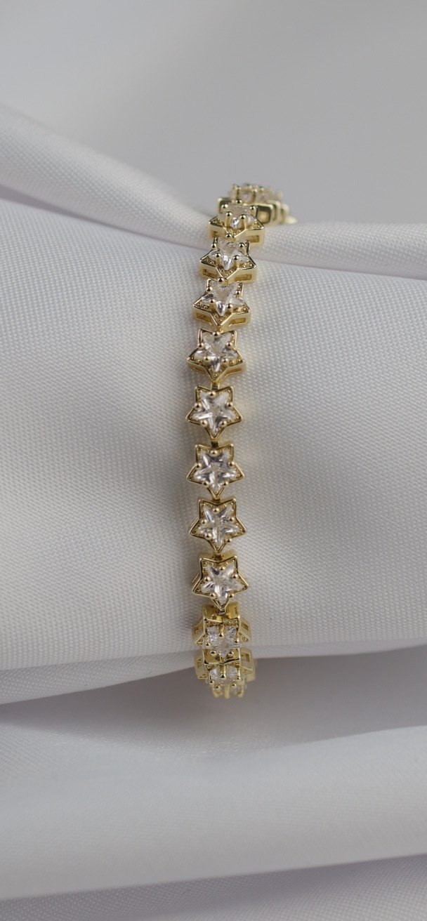 Gold Zirkon Taş Bileklik
