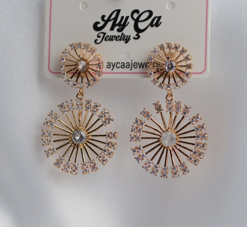 Işıltı Çemberi Rose Gold Küpe 