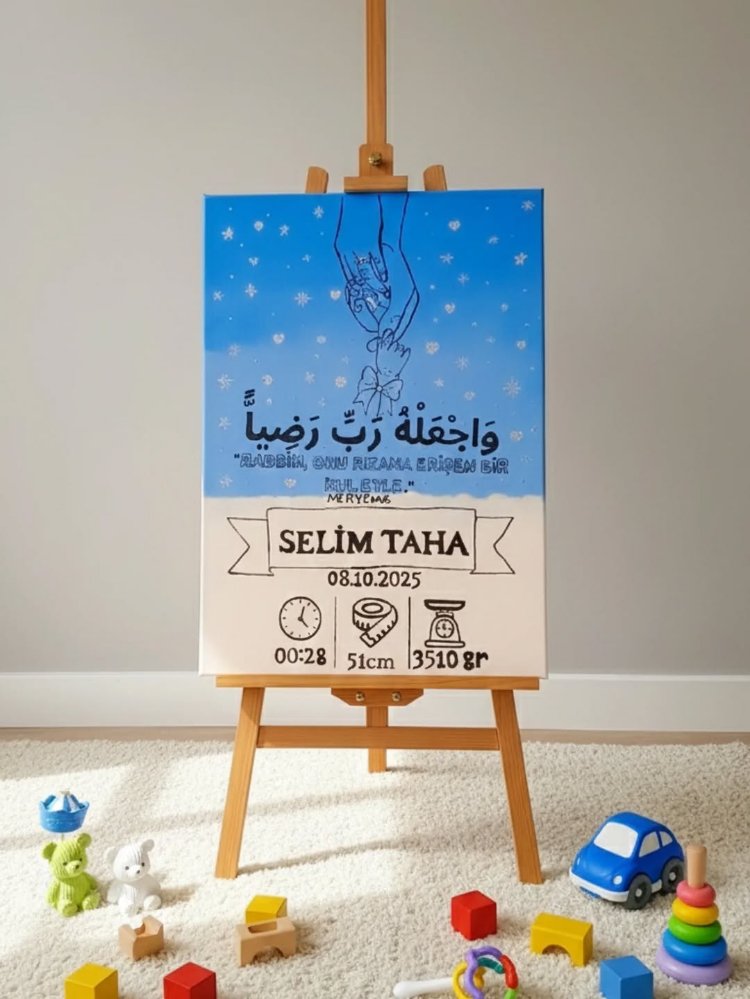 Yenidoğan İlk Künye Prens Bebek Tablosu 