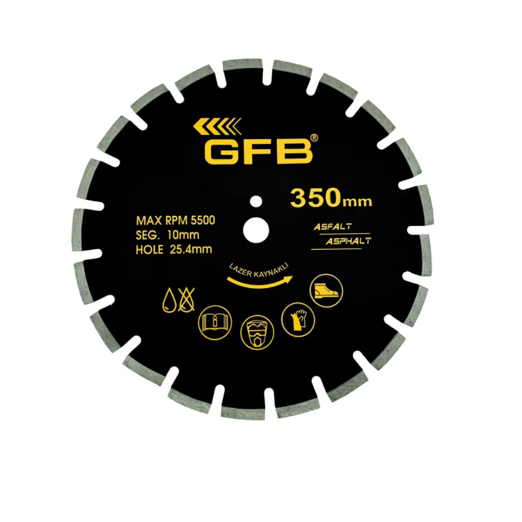 GFB Asfalt Kesme Testere Lazer Kaynaklı 300 x 25.4 x 10mm