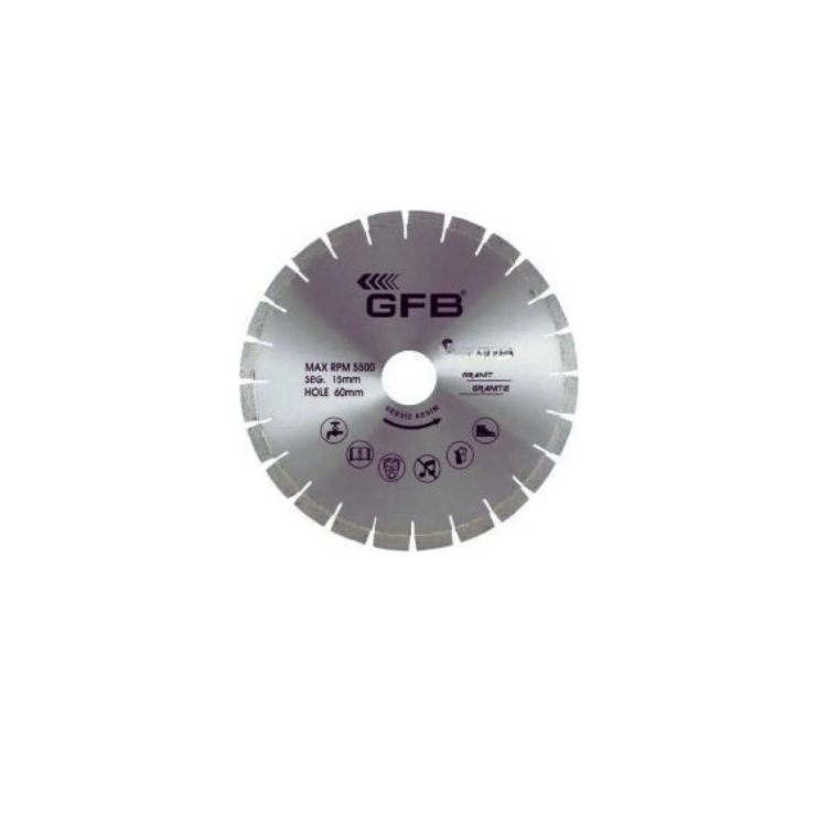 Granit Kesme Testere Lazer Kaynaklı (Sessiz Kesim 350 x 60 - 40*3.3*15mm
