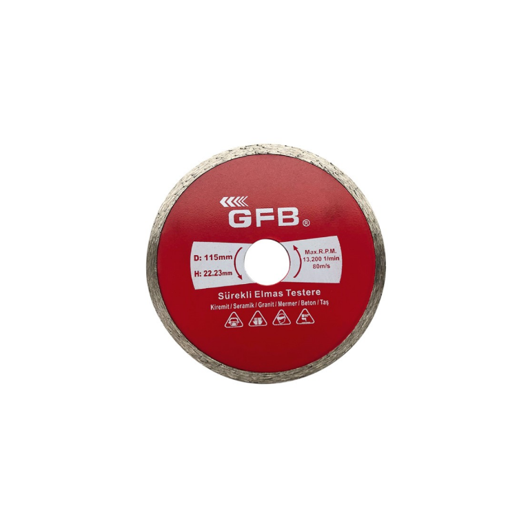 Sürekli Turbo Elmas Mermer - Granit Kesic 115 mm