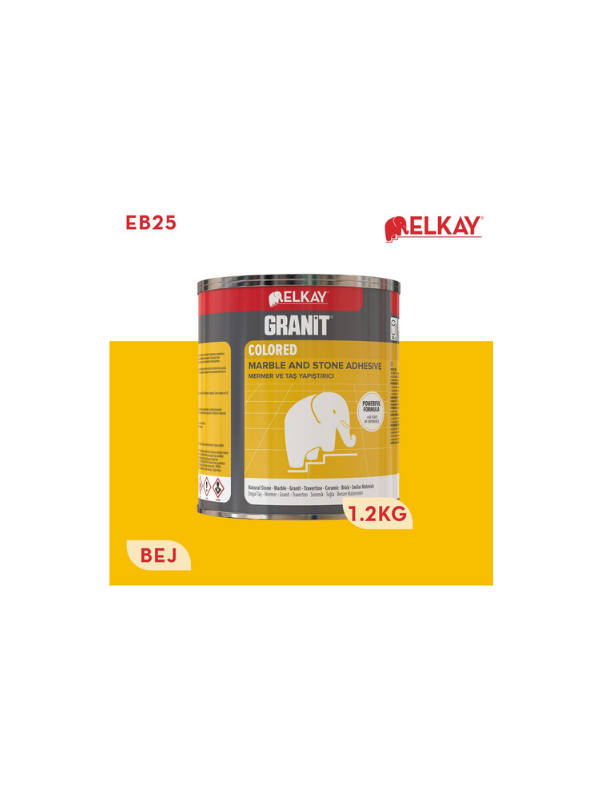 Elkay Granit Mermer Yapıştırıcı Bej 1200 gr
