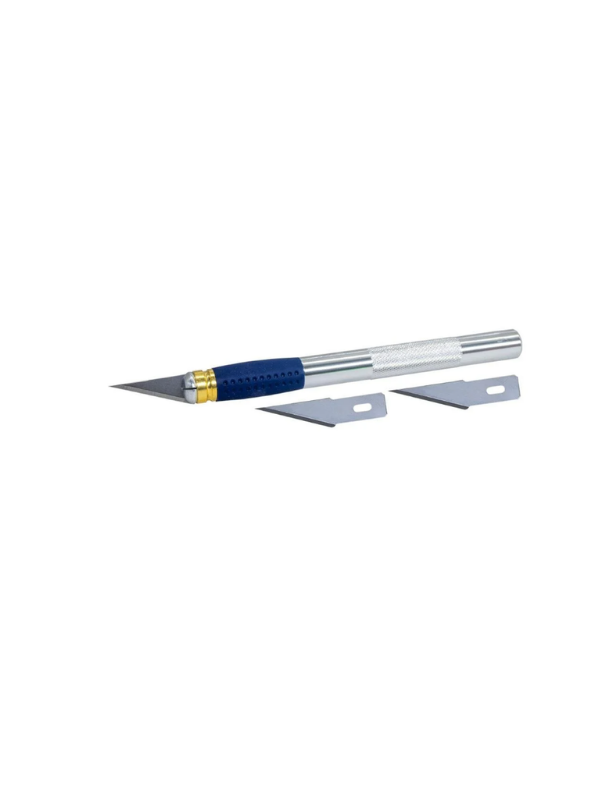 Leo SX-06D Neşter Tip Maket Bıçağı 9 mm (2 Yedekli)