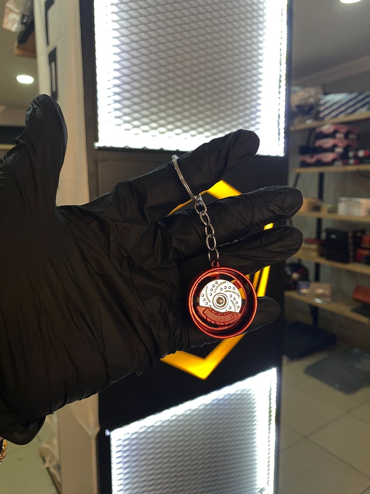 METAL ANAHTARLIK İTHAL A+ KALİTE ( MODEL 10 KIRMIZI JANT DÖNER DİSK)