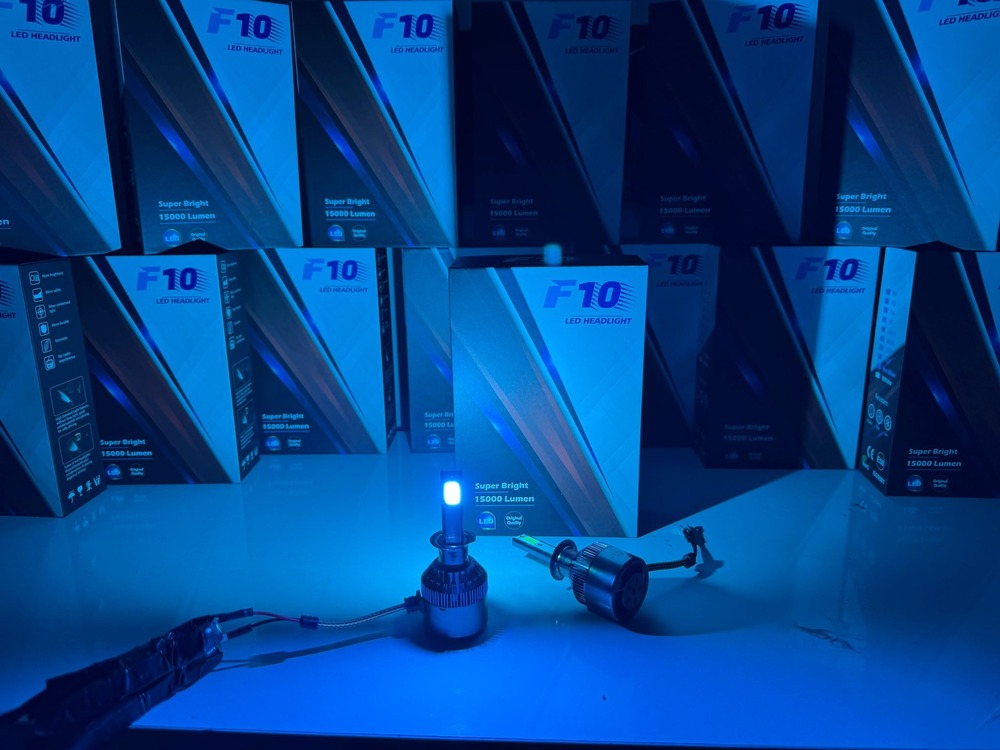 F10 MARKA 6 AY GARANTİLİ BUZ MAVİ LED XENON H4