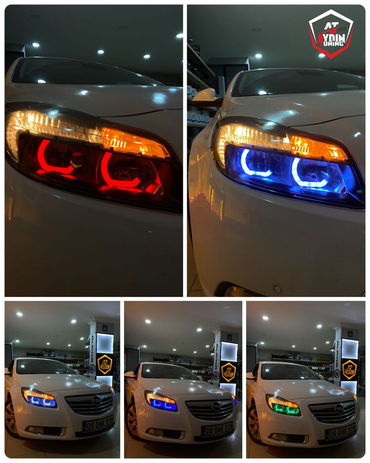 OPEL İNSİGNİA / 4LÜ L TİP ANGEL SETİ 64 RENK TELEFON KONTROLLÜ