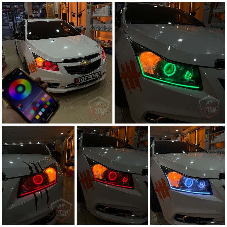 CHEVROLET CRUZE / O TİP ANGEL SETİ 64 RENK TELEFON KONTROLLÜ