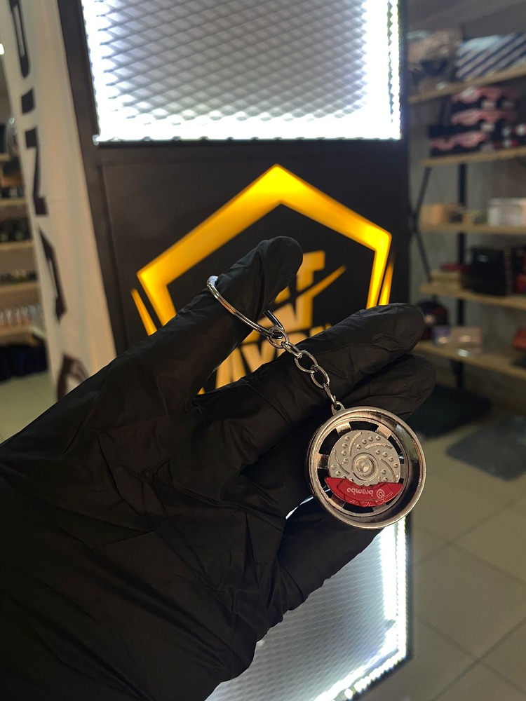 METAL ANAHTARLIK İTHAL A+ KALİTE ( MODEL 9 GRİ JANT DÖNER DİSKLİ )