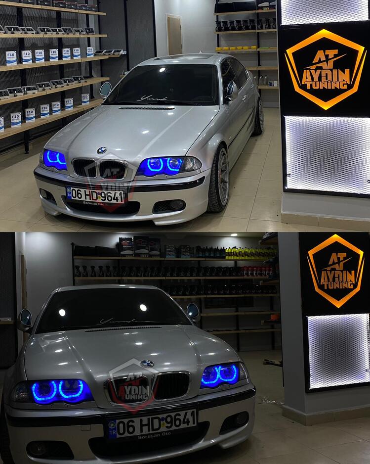 BMW E46 / 4LÜ U TİP ANGEL SETİ 64 RENK TELEFON KONTROLLÜ