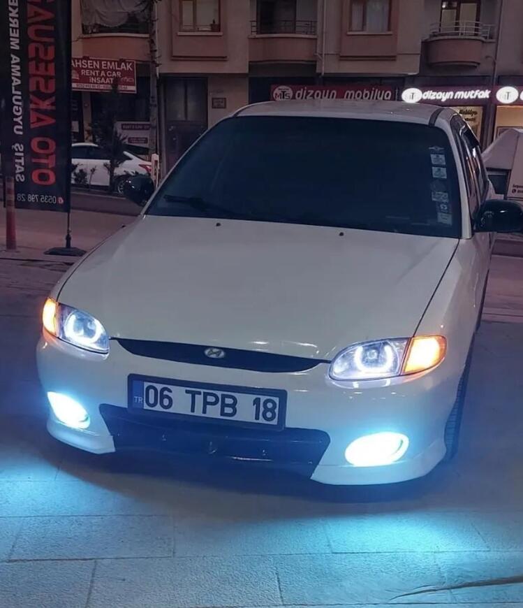 HYUNDAİ ACCENT YUMURTA KASA / U TİP ANGEL SETİ 64 RENK TELEFON KONTROLLÜ