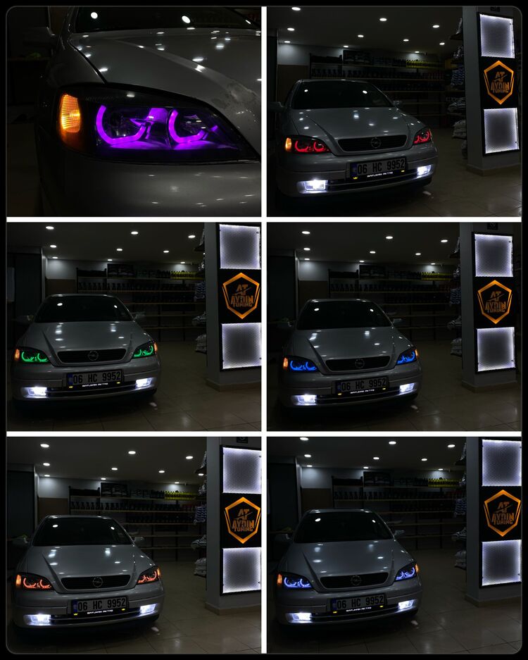 OPEL ASTRA G / 4LÜ L TİP ANGEL SETİ 64 RENK TELEFON KONTROLLÜ