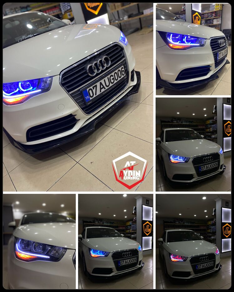 AUDI A1 / 4LÜ L TİP ANGEL SETİ 64 RENK TELEFON KONTROLLÜ