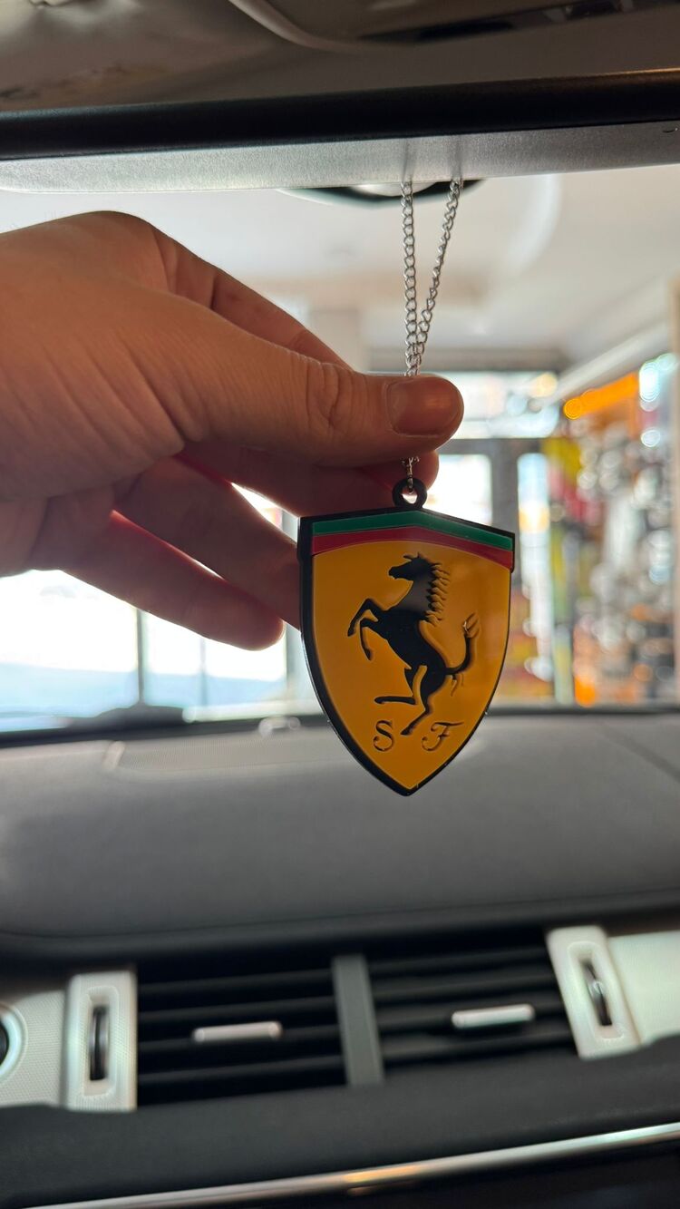 FERRARİ AYNA SÜSÜ PLEKSİ 3D