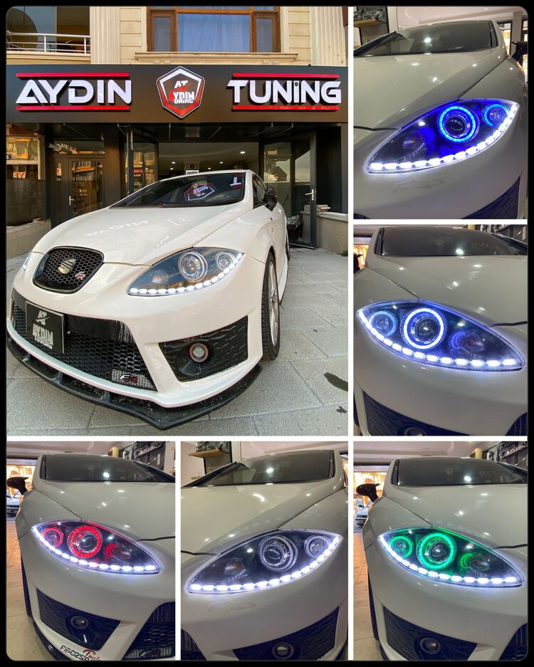 SEAT LEON MK2 / 4LÜ O TİP ANGEL SETİ 64 RENK TELEFON KONTROLLÜ