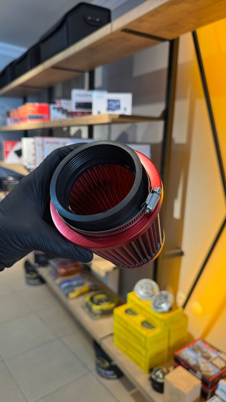 HER ARACA UYUMLU AÇIK HAVA FİLTRESİ KIRMIZI 8.5MM