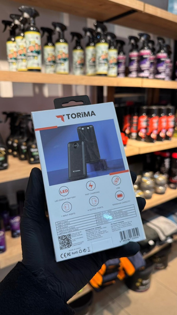 TORİMA 10.000 POWERBANK 22.5 HIZLI ŞARJ
