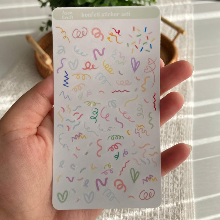 Konfeti Sticker Seti