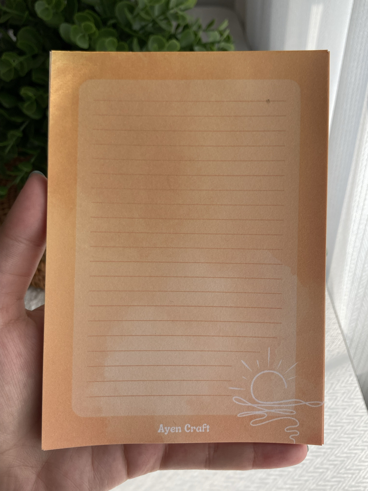 A6 Sunset Notepad