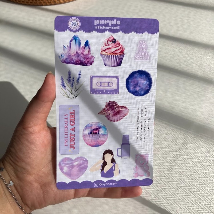 Purple Sticker Seti