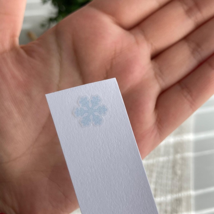 Şeffaf Kar Tanesi Sticker Seti