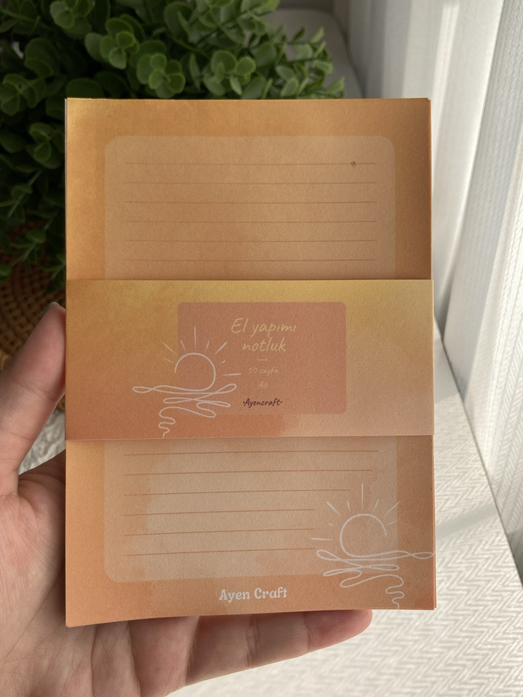 A6 Sunset Notepad