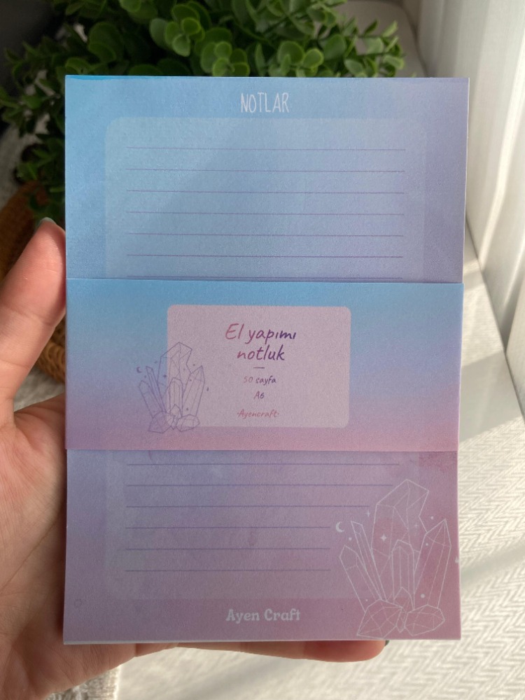 A6 Kristal Notepad