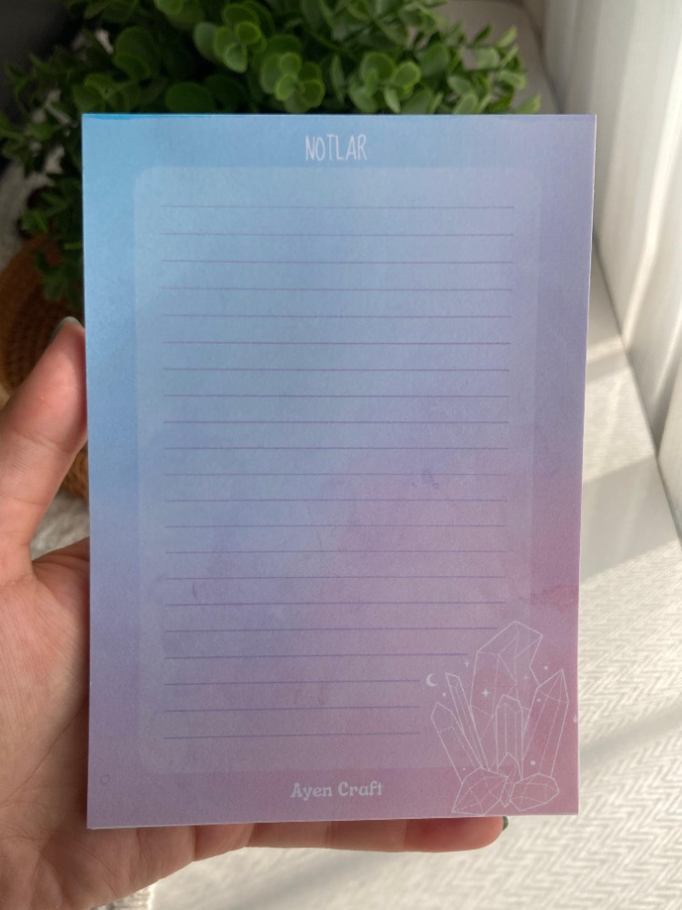 A6 Kristal Notepad