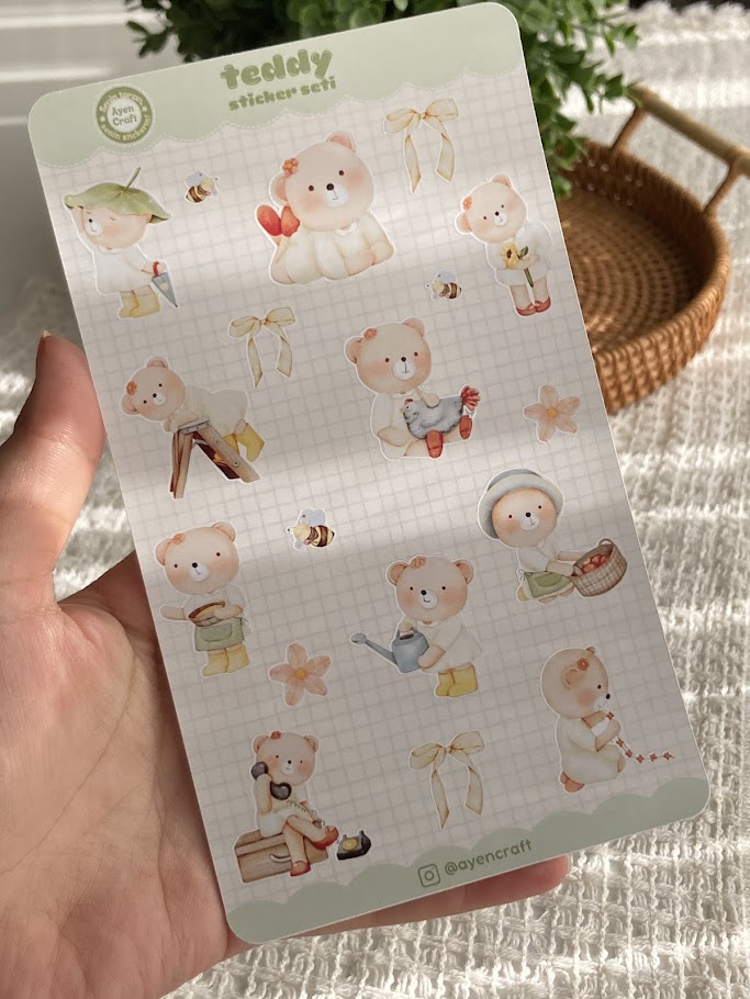Teddy Sticker Seti