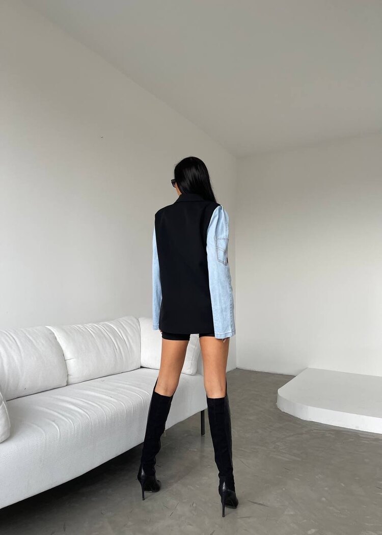 Kot detaylı blazer