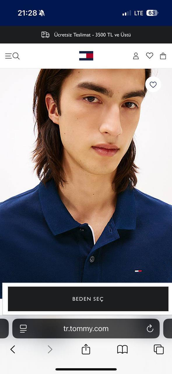 T@MMY PREMİUM POLO YAKA SWEATSHİRT MEVSİMLİK (laci)