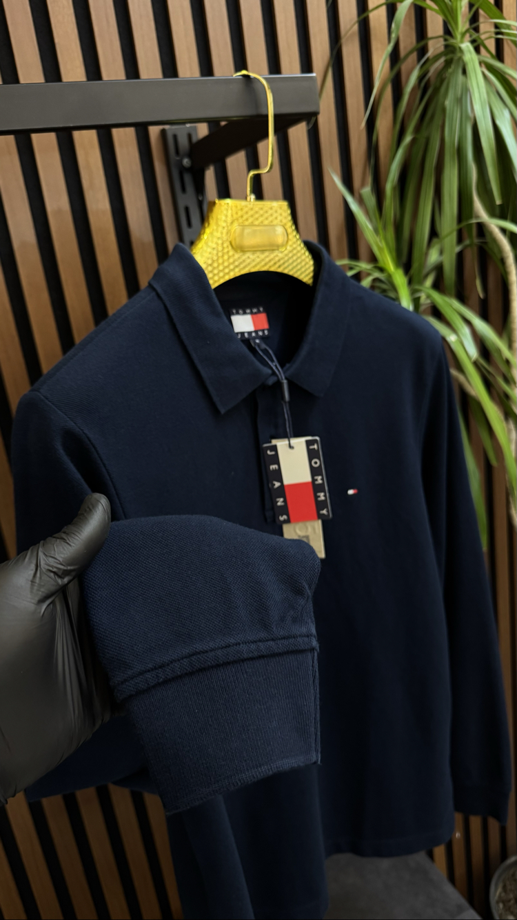 T@MMY PREMİUM POLO YAKA SWEATSHİRT MEVSİMLİK (laci)