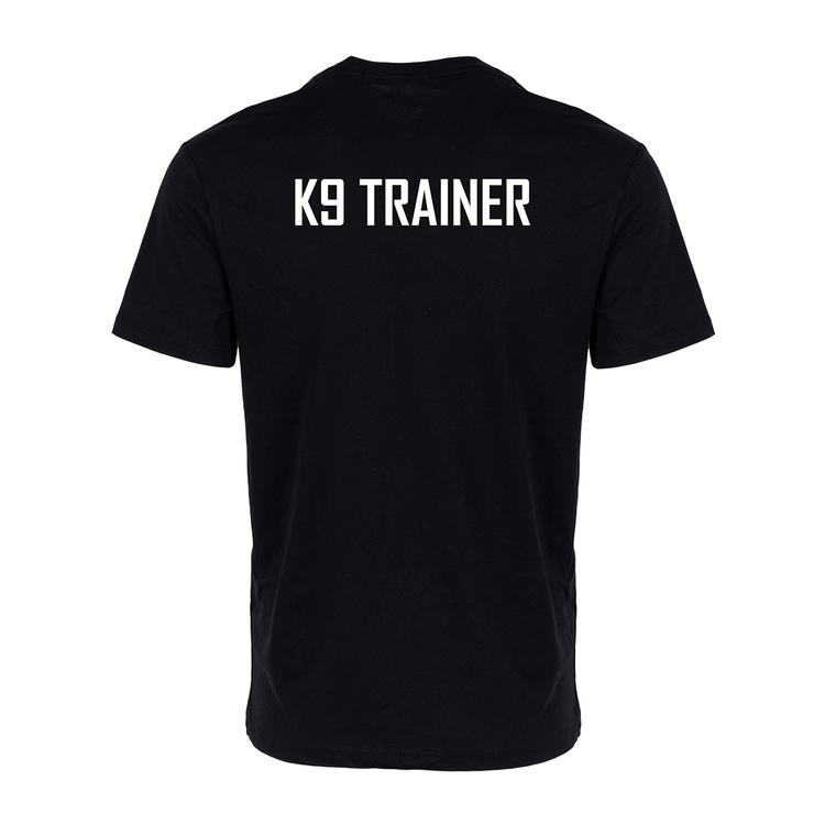 K9 Trainer Baskılı Tişört Siyah