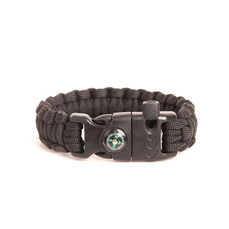 Paracord Hayatta Kalma Bilekliği - Siyah