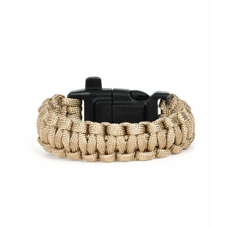 Paracord Hayatta Kalma Bilekliği - Çöl Rengi
