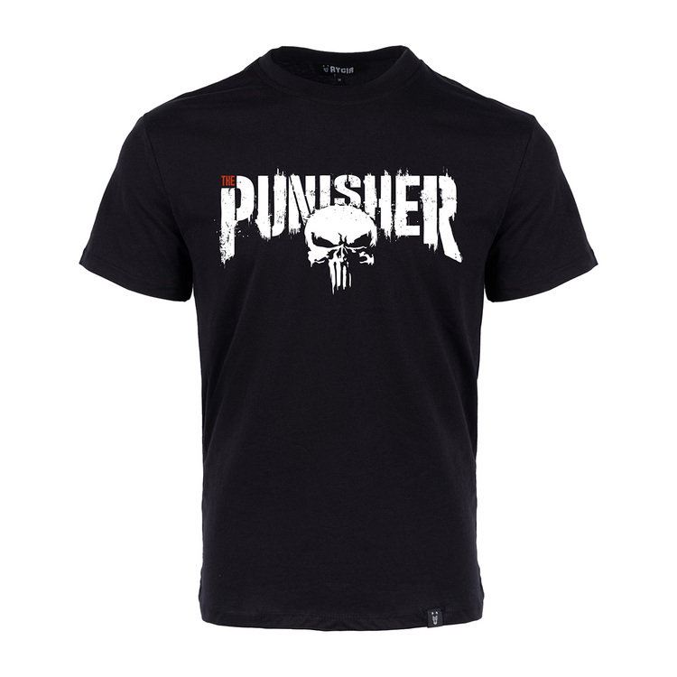 The Punisher Baskılı Tişört Siyah