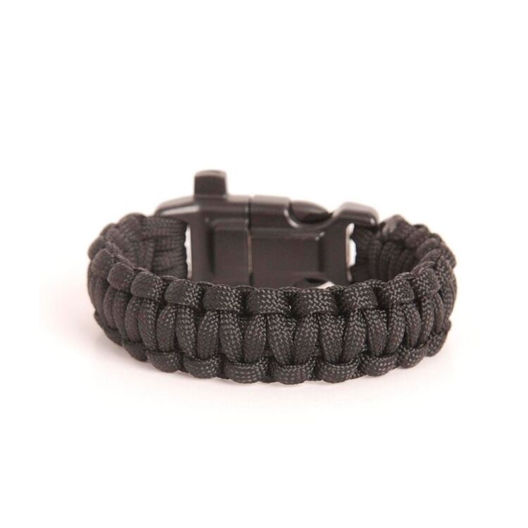 Paracord Hayatta Kalma Bilekliği - Siyah