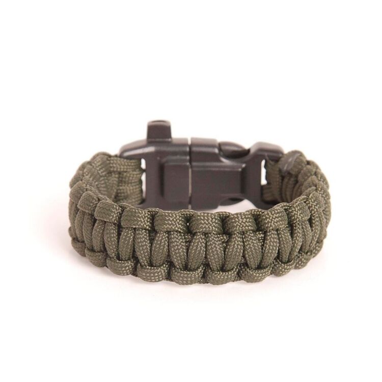 Paracord Hayatta Kalma Bilekliği - Haki