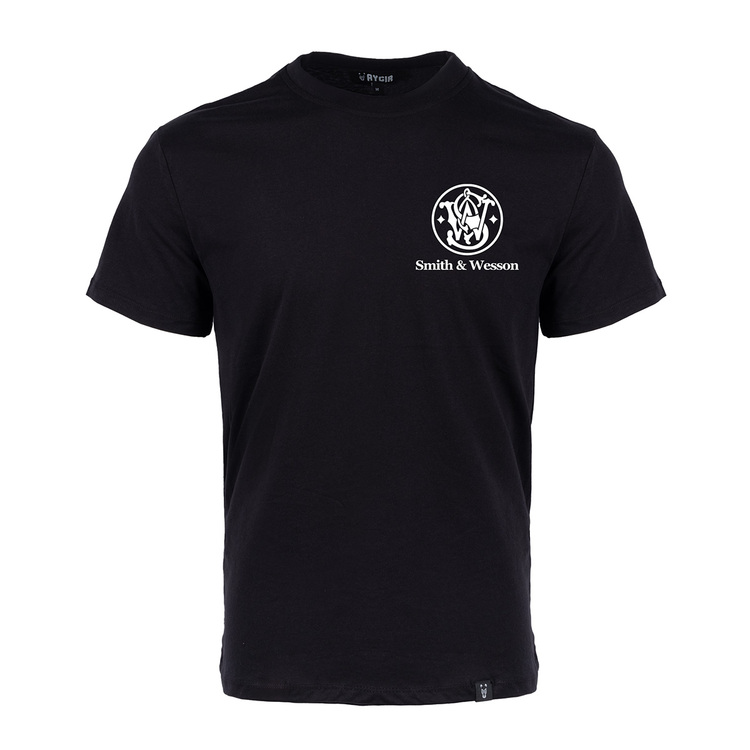 Mini Smith & Wesson Baskılı Tişört Siyah