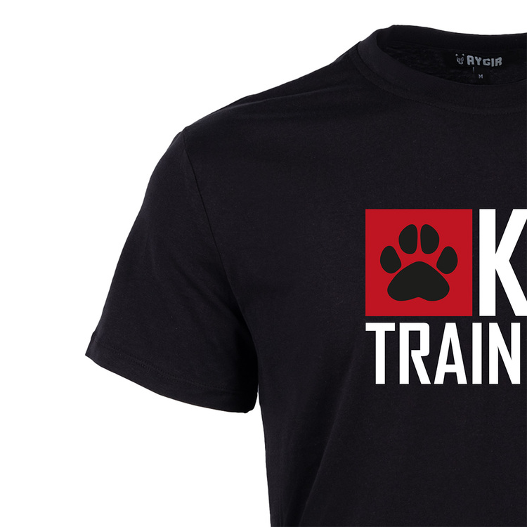 K9 Trainer Baskılı Tişört Siyah