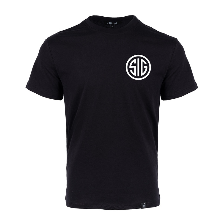 Sig Sauer Never Settle Sırt Baskılı Tişört Siyah