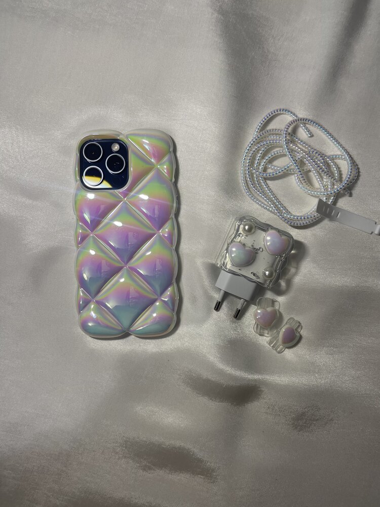 Pinterest model Hologramlı Kılıf seti