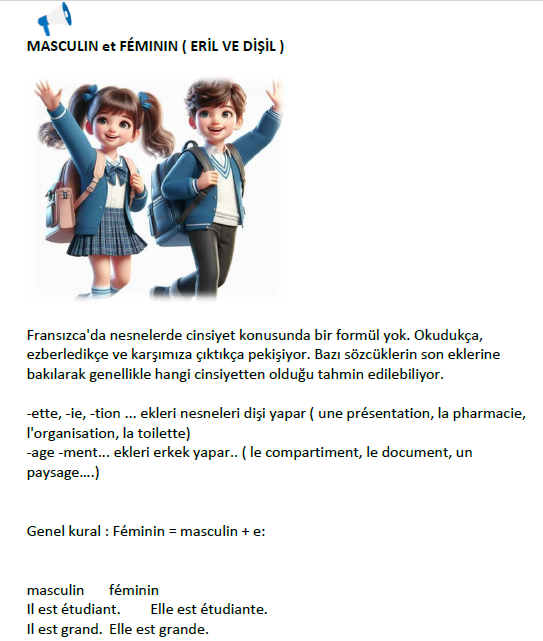 FRANSIZCA BAŞLANGIÇ SEVİYESİ DİLBİLGİSİ