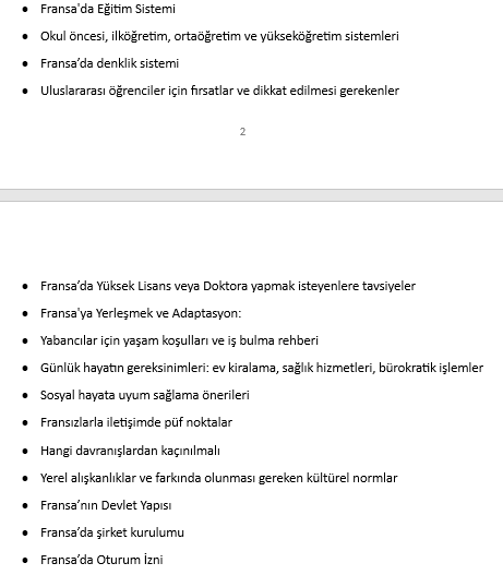 FRANSA REHBERİ