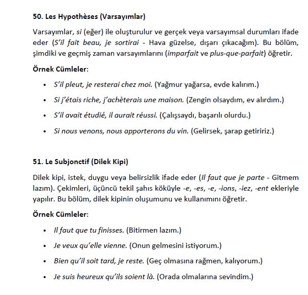 FRANSIZCA ORTA SEVİYE DİLBİLGİSİ 