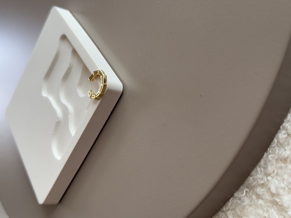 Çelik Gold Düz Earcuff 