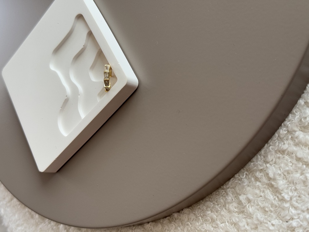 Çelik Gold Taşlı Earcuff