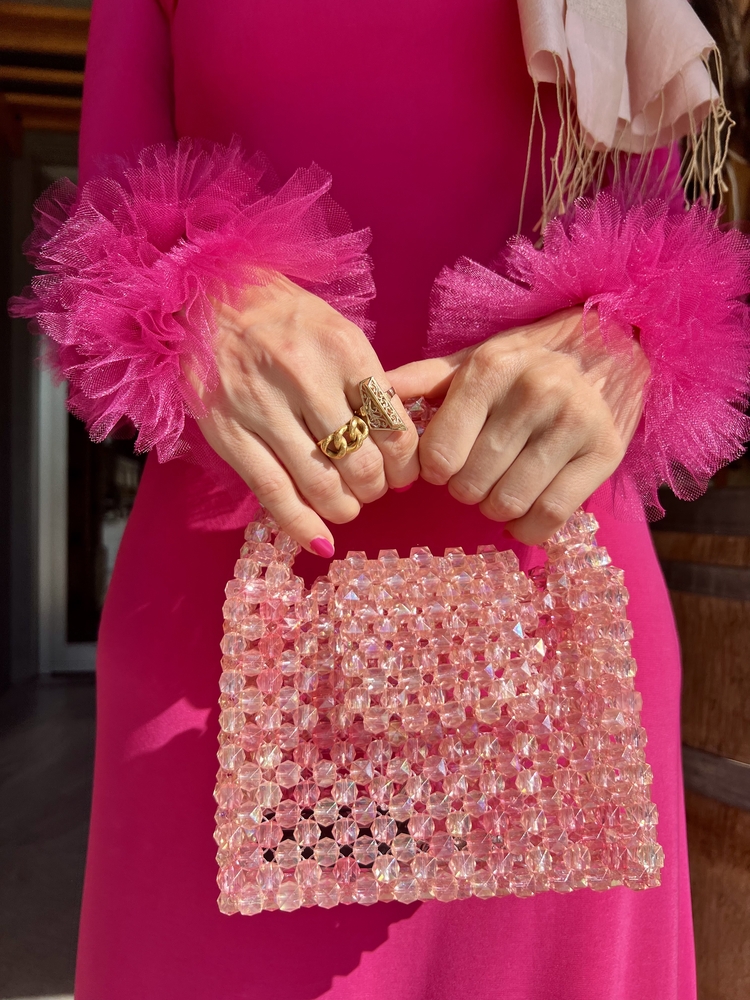 Pembe Fırfırlı Elbise